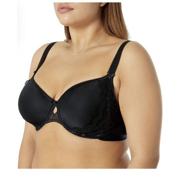 Elomi Charley Women’s Spacer Underwire T-Shirt Bra 44DDD Black NWOT - Picture 1 of 9